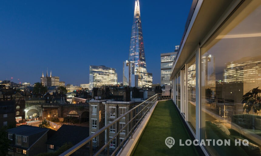 shard view Penthouse filming London