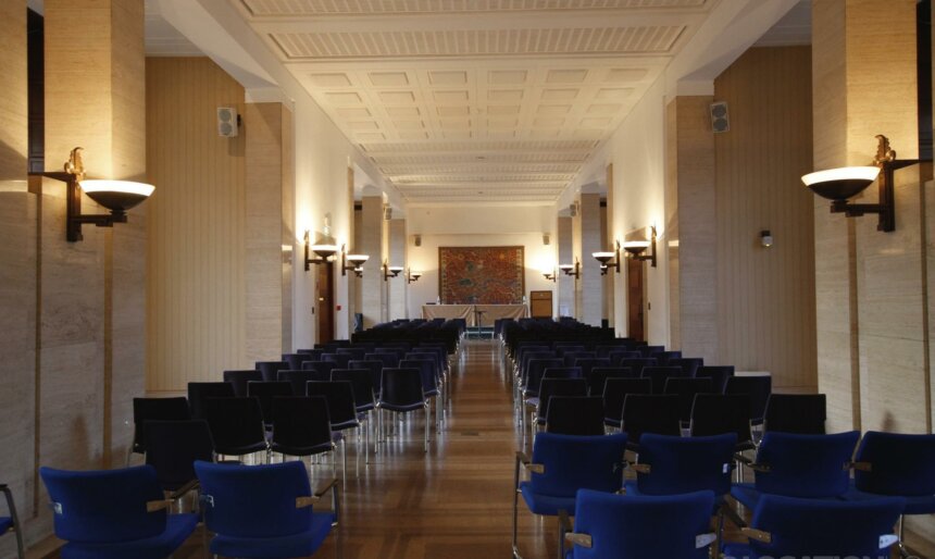 art deco board room filming