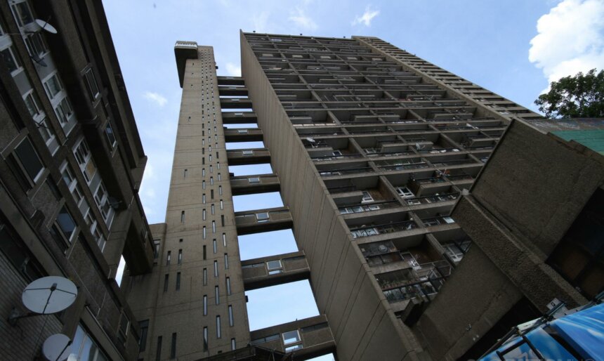 Trellick tower flat filming