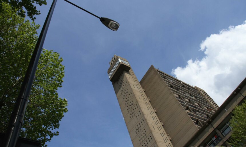 Trellick tower flat filming