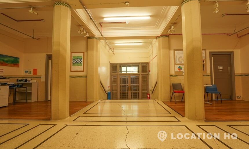 hospital lobby filming