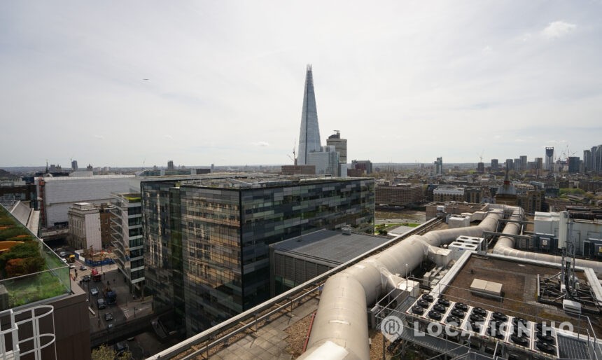 Views of the Shard rooftop filming