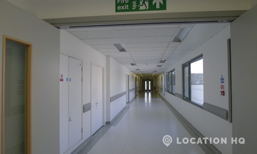 Hospital corridor film location