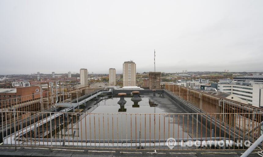 roof top roof top roof-top filming Glasgow